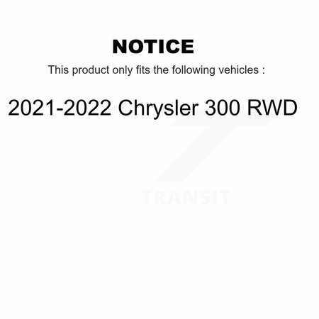 Kugel Rear Wheel Bearing And Hub Assembly Pair For 2021-2022 Chrysler 300 RWD K70-101979